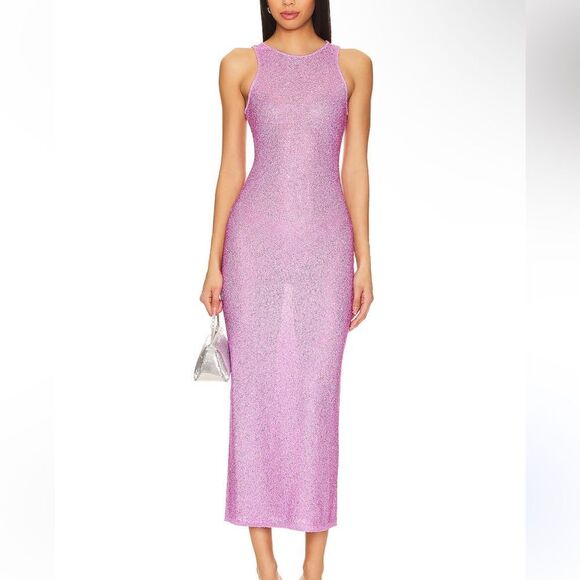 Lovers + Friends Dresses & Skirts - Lovers + Friends Pink Midi Dress
